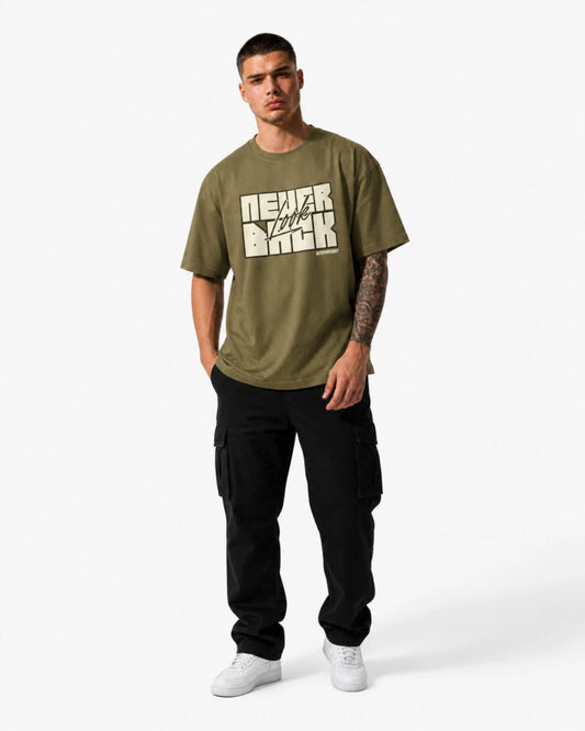 NEVER LOOK BACK BEIGE GREEN
