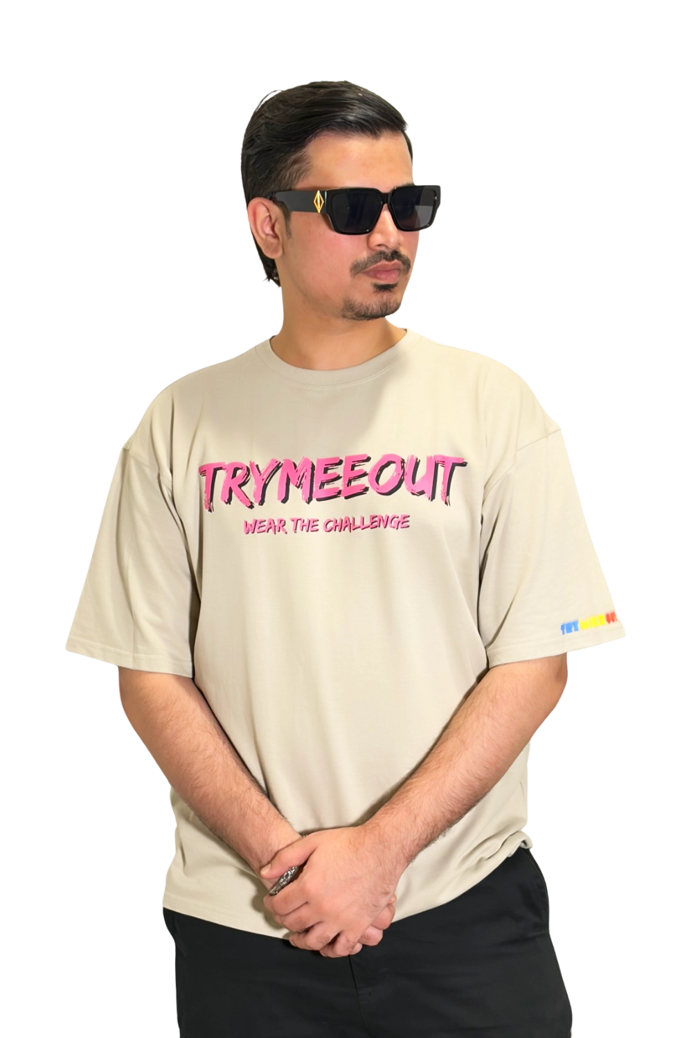 Oversized Grey – TRYMEEOUT WEAR THE CHALLENGE (ANIME BLUE)