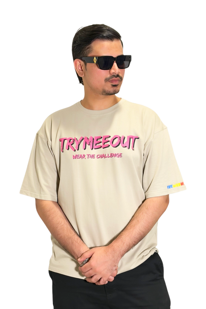 Oversized Grey – TRYMEEOUT WEAR THE CHALLENGE (ANIME BLUE)