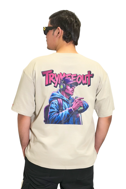 Oversized Grey – TRYMEEOUT WEAR THE CHALLENGE (ANIME BLUE)