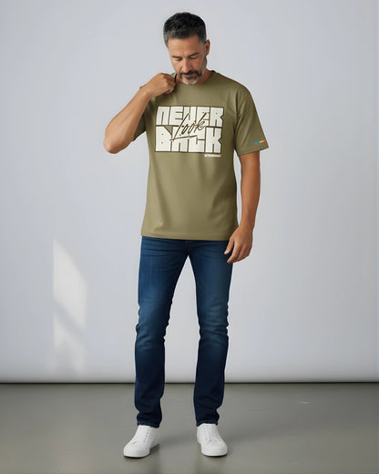 Oversized BAGE GREEN - NEVER LOOK BACK GREEN