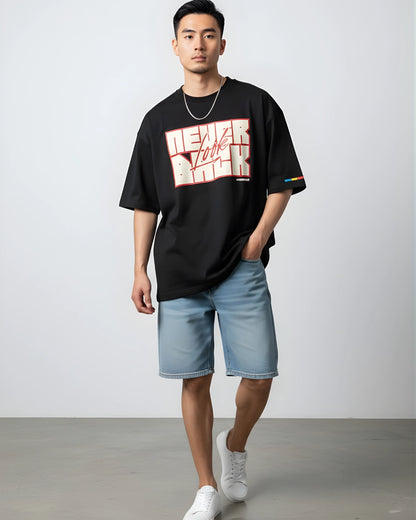 Oversized Black - NEVER LOOK BACK