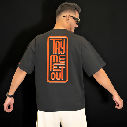 Oversized Black - TRYMEEOUT Vertical Graffiti