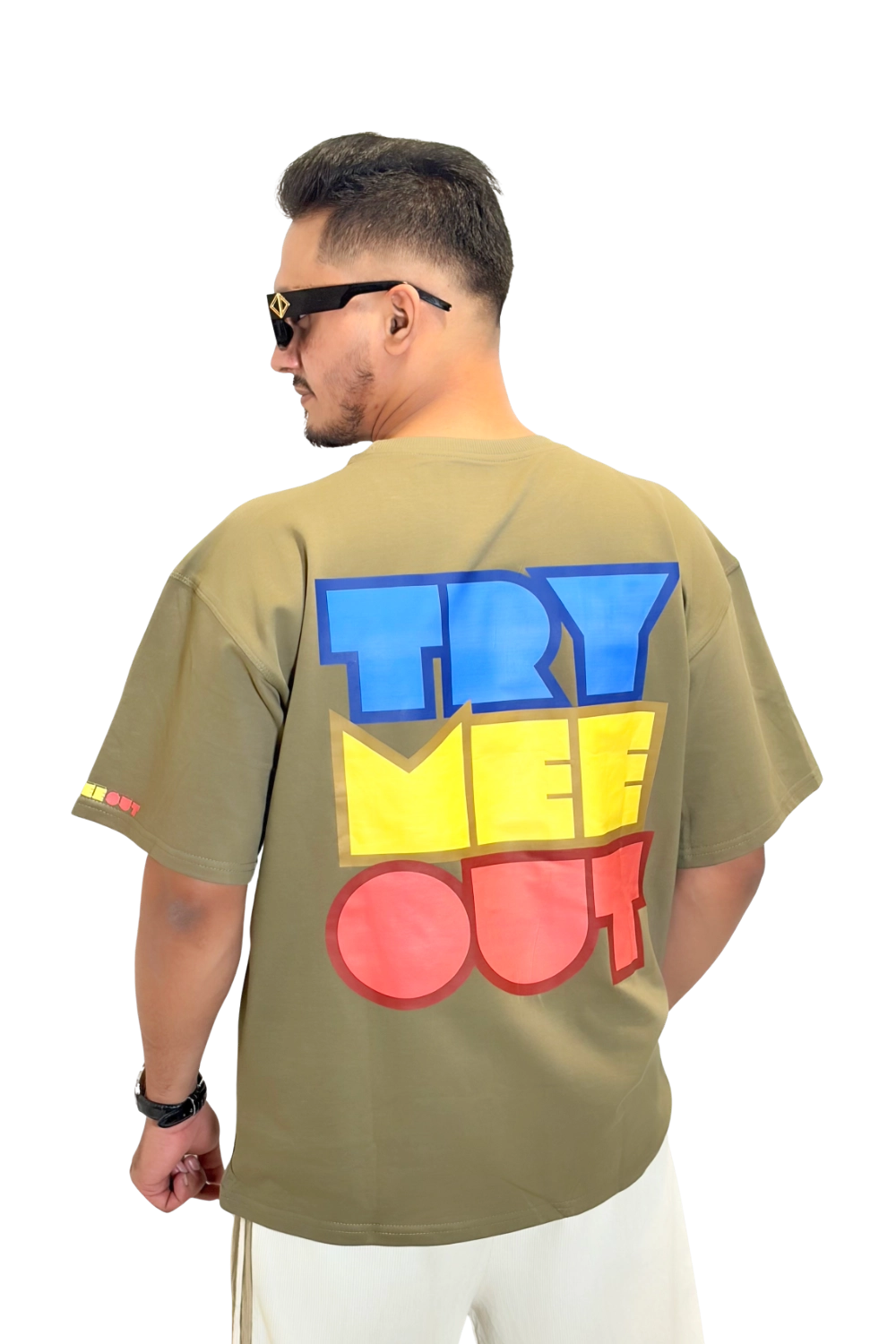 Oversized Bage Green – TRYMEEOUT GRAFFITI