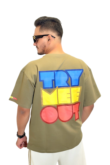 Oversized Bage Green – TRYMEEOUT GRAFFITI