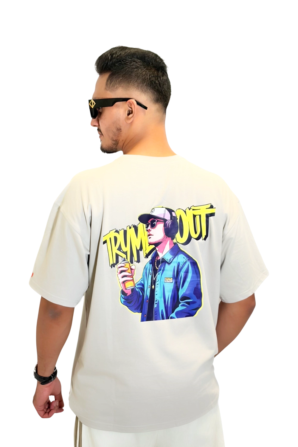 Oversized Grey – TRYMEEOUT WEAR THE CHALLENGE (ANIME YELLOW)