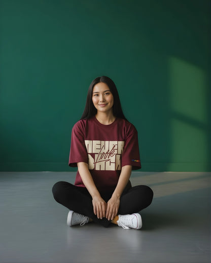 NEVER LOOK BACK CREAM GRAFFITI