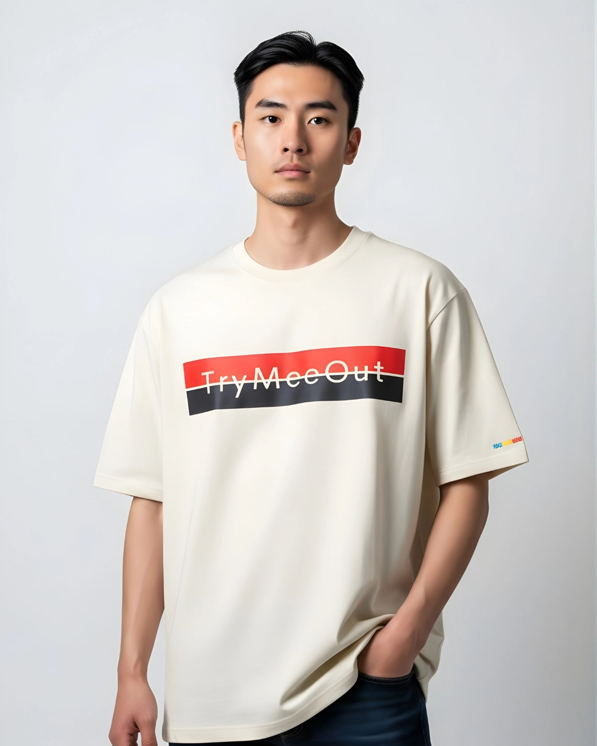 TRYMEEOUT BLUE RED GRAFFITI