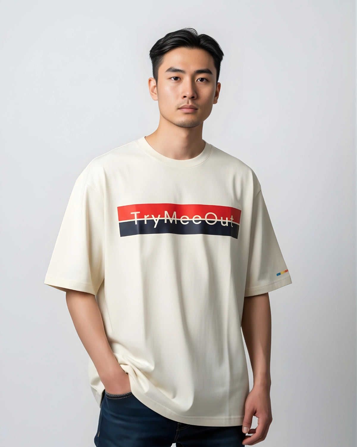 TRYMEEOUT BLUE RED GRAFFITI