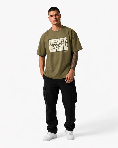 NEVER LOOK BACK BEIGE GREEN