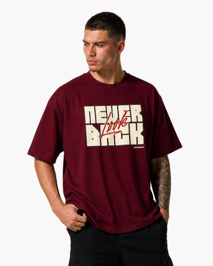 NEVER LOOK BACK MAROON