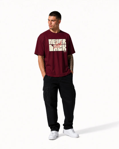 NEVER LOOK BACK MAROON