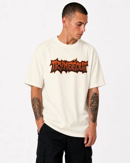 TRYMEEOUT Orange Distorted Graffiti