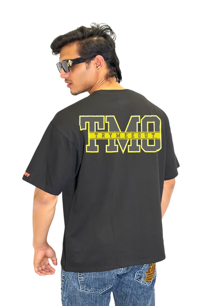 Oversized Black - TRYMEEOUT Grey Yellow Graffiti