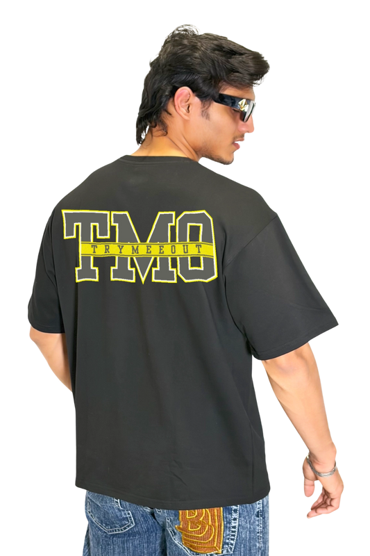 Oversized Black - TRYMEEOUT Grey Yellow Graffiti