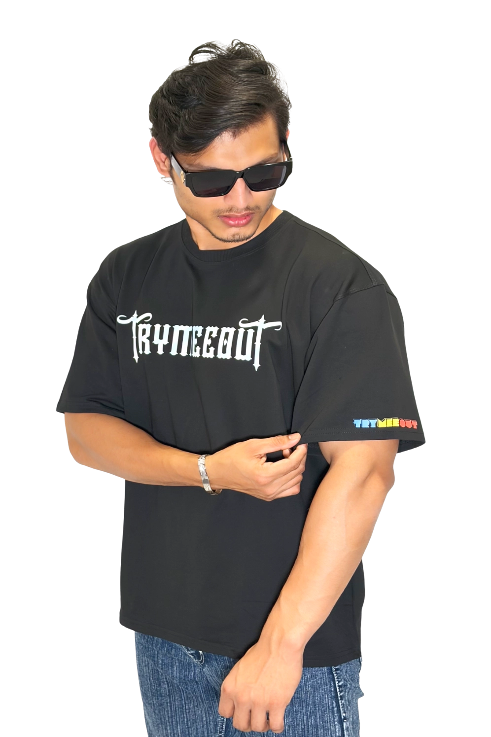 Oversized Black – TRYMEEOUT Crystal Graffiti