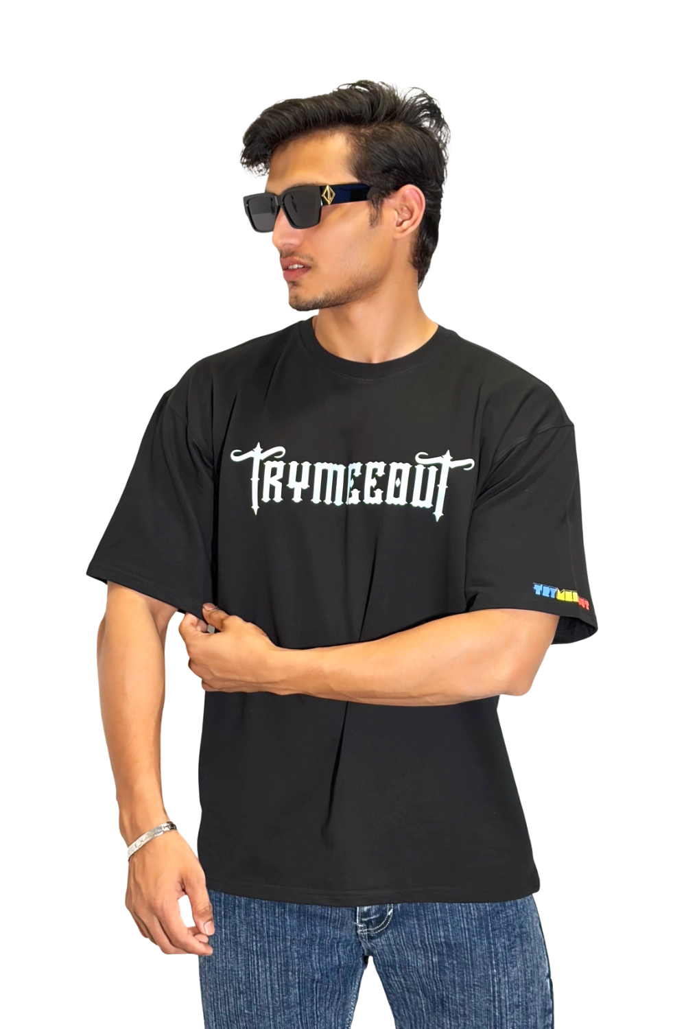 Oversized Black – TRYMEEOUT Crystal Graffiti