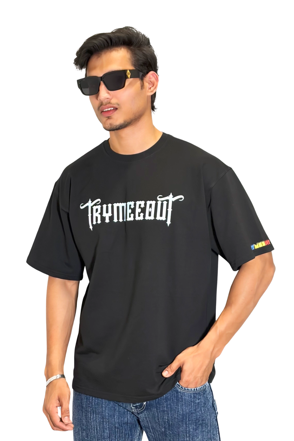 Oversized Black – TRYMEEOUT Crystal Graffiti